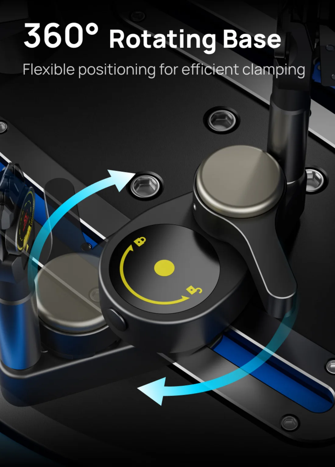 360 degree rotating base